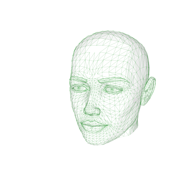 SVG Female web head vector illustration