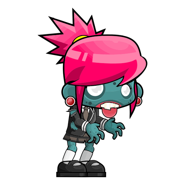 SVG Female zombie