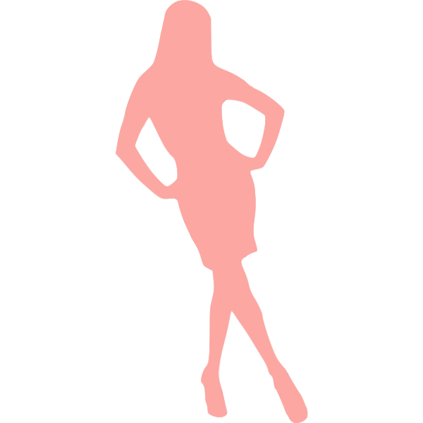 SVG Feminine silhouette