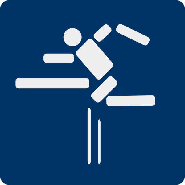 SVG Fence jumping sport pictogram vector illustration