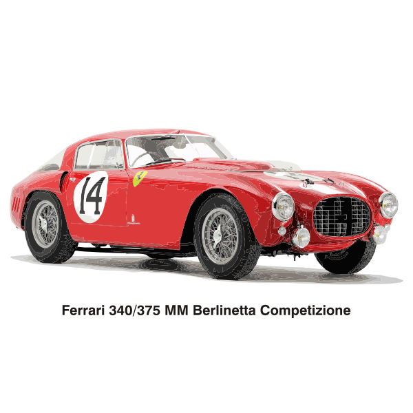 SVG FERRARI 340 375 MM BERLINETTA COMPETIZIONE 1953
