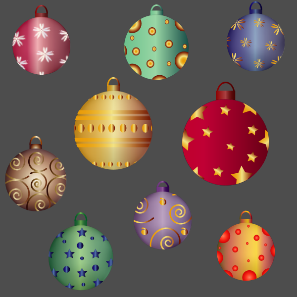 SVG Festive balls