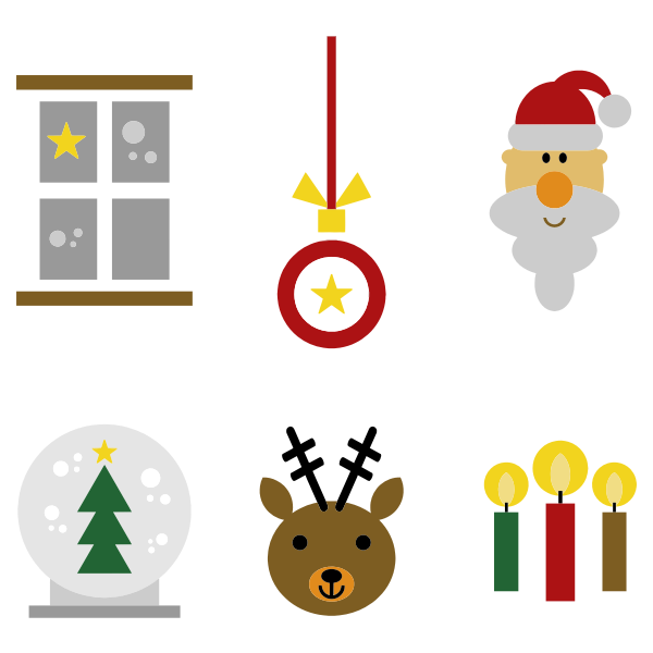 SVG Festive Christmas icons