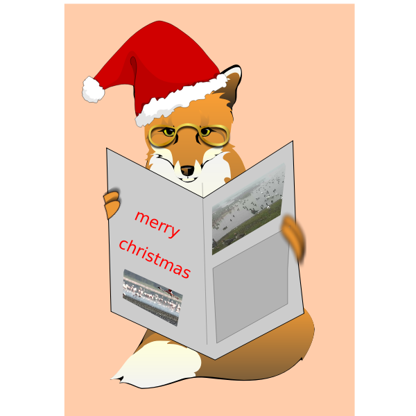 SVG Festive fox