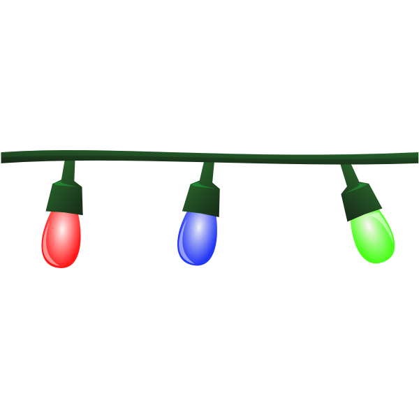 SVG Festive Lights Vector