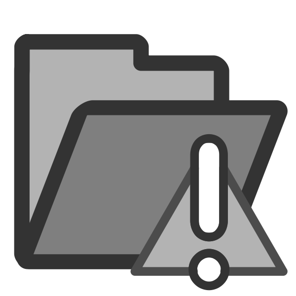 SVG Ffolder important icon