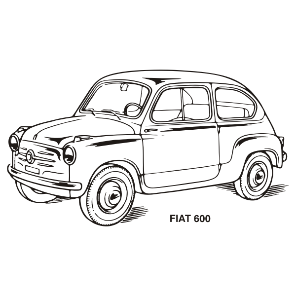 SVG FIAT 600 1955