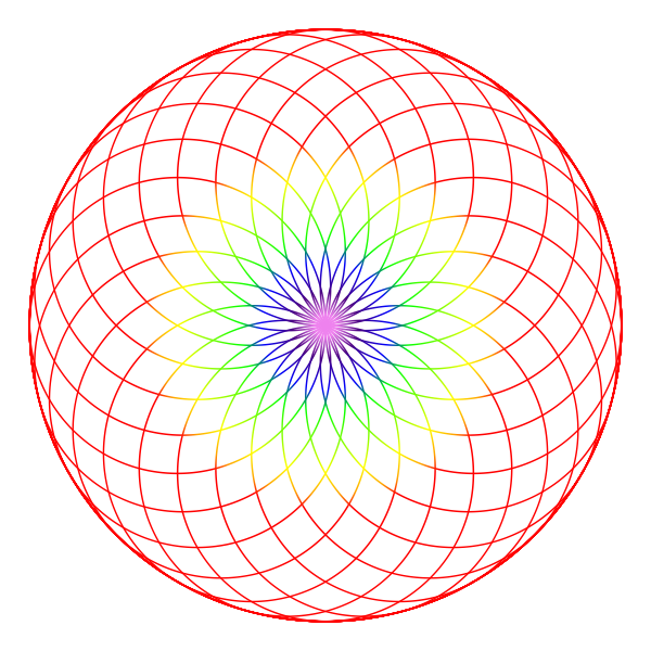 SVG Fibonacci Dual Spiral