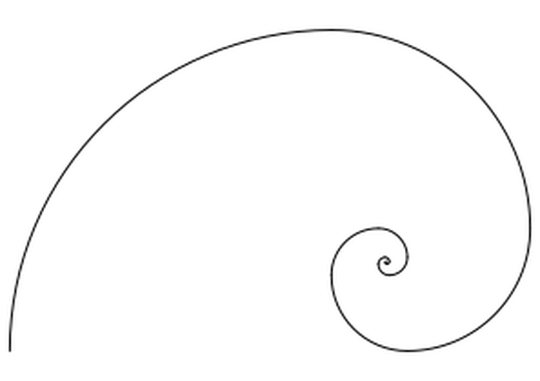 SVG Fibonacci spiral