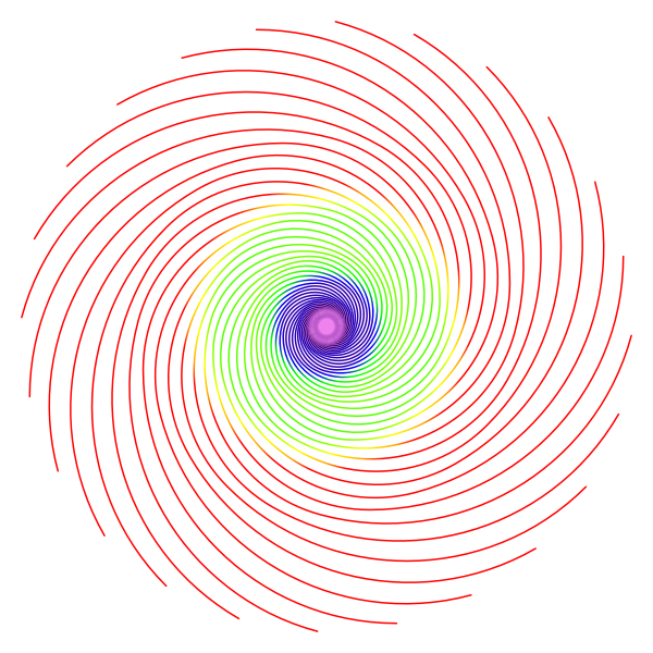 SVG Fibonacci Spiral 2