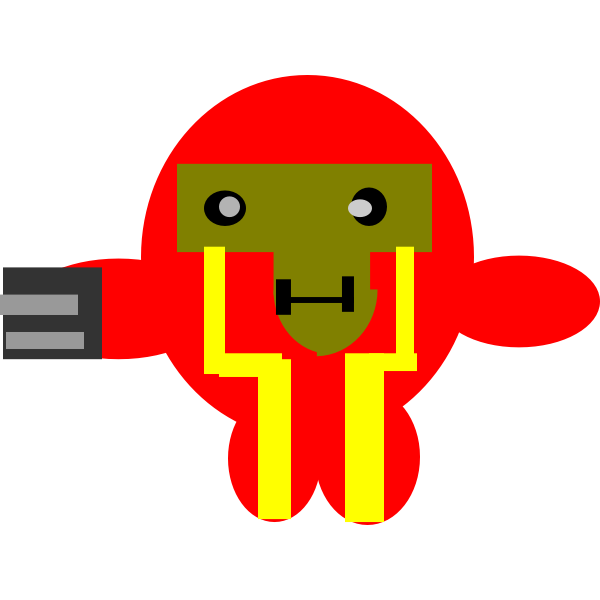 SVG Fictional character red robot