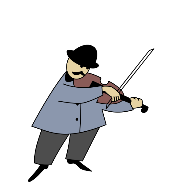 SVG Fiddler vector illustration