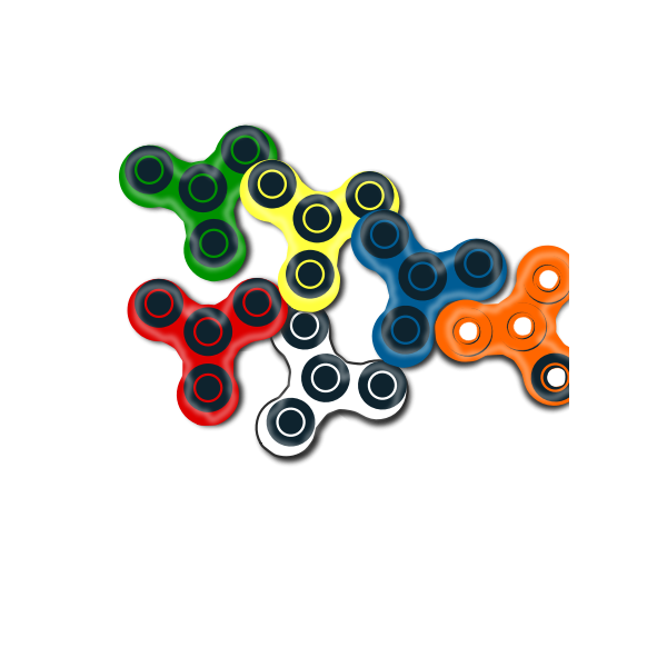SVG fidget spinners 3d