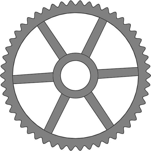 SVG Fifty-tooth gear