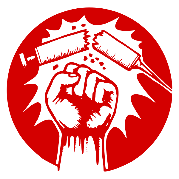 SVG Fight against drugs vector poster