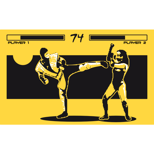 SVG Fighting in a video game