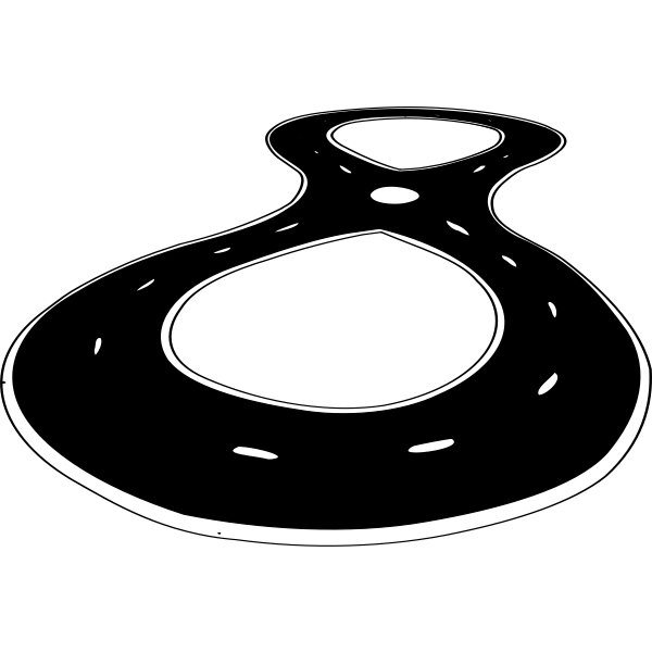 SVG Figure-8 race track
