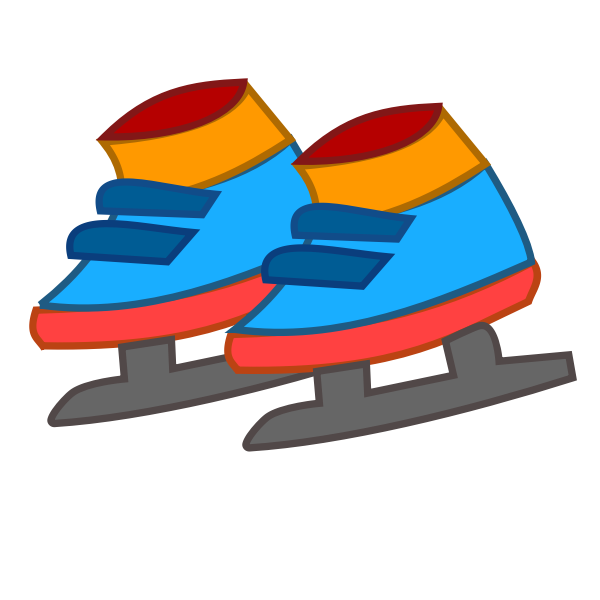 SVG Figure skates vector clip art