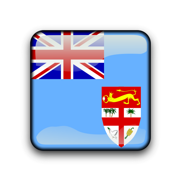 SVG Fiji flag vector button