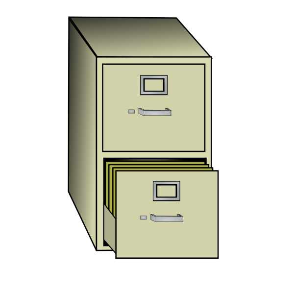 SVG File cabinet vector clip art