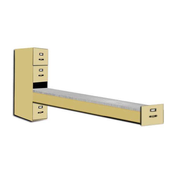 SVG File cabinet vector clip art