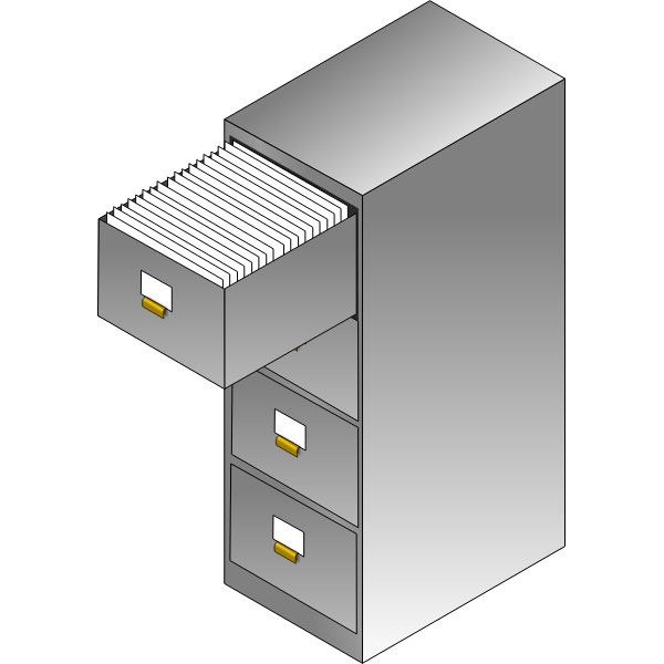 SVG File cabinet vector graphics
