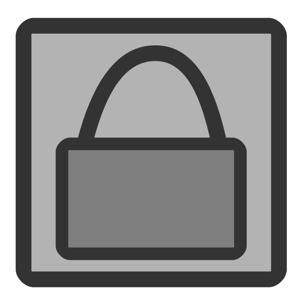 SVG File locked icon