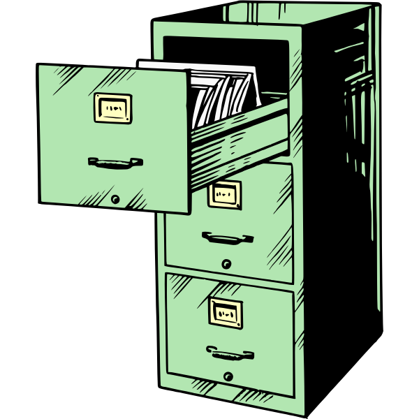 SVG Filing cabinet