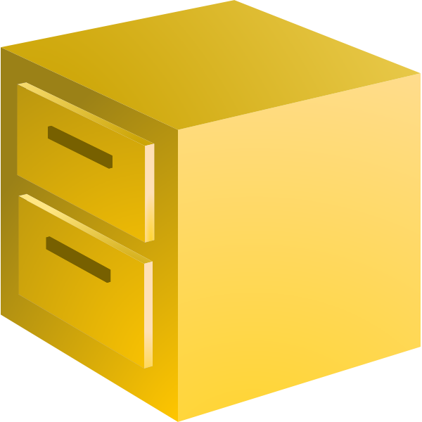 SVG Filing cabinet vector image