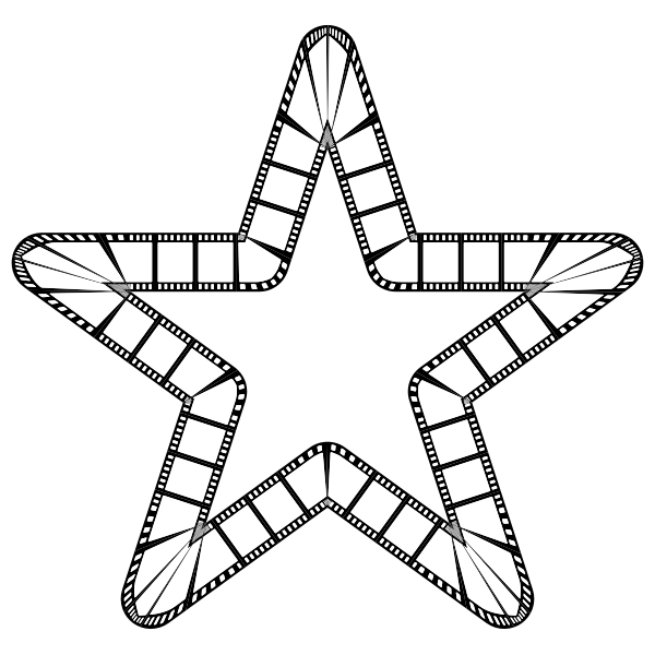 SVG Film strip and star