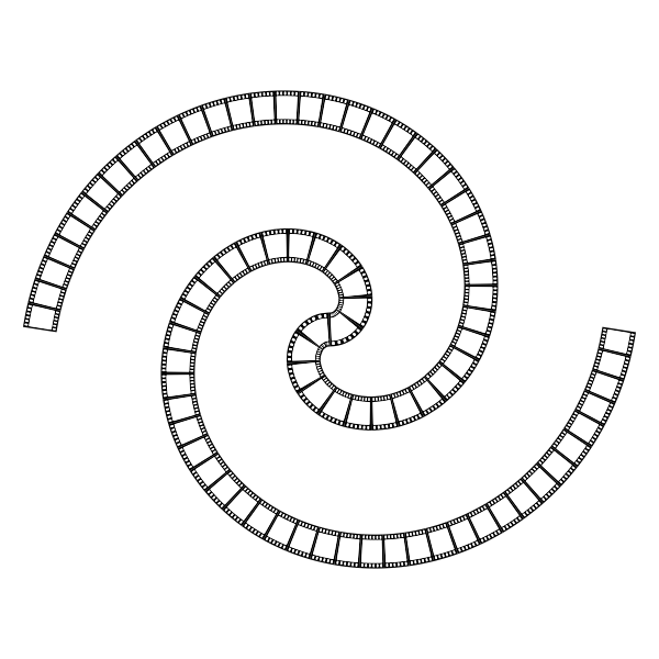 SVG Film strip and twist