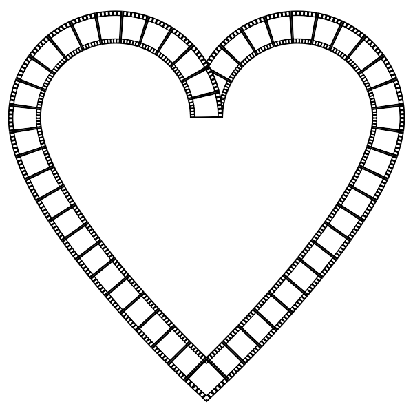 SVG Film strip heart