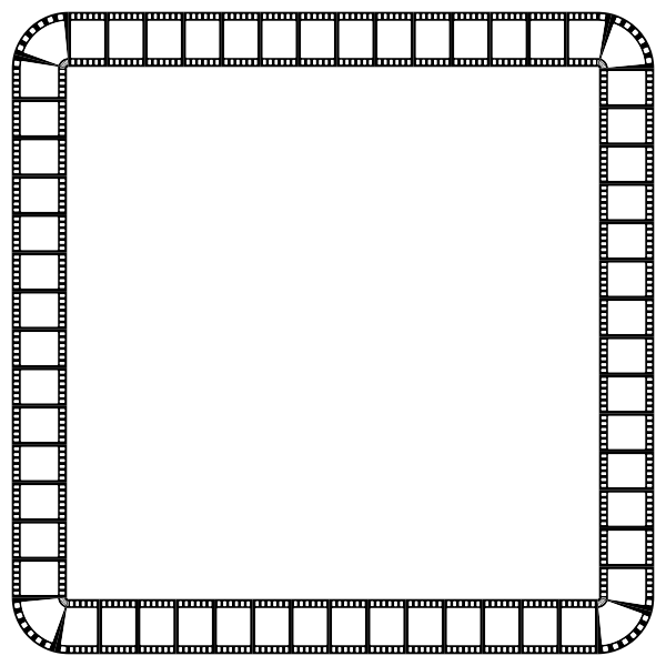 SVG Film strip square frame