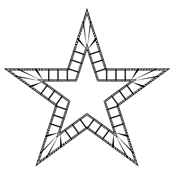 SVG Film strip star