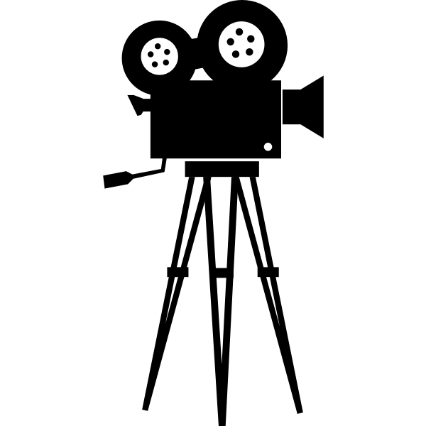 SVG Filming camera vector image