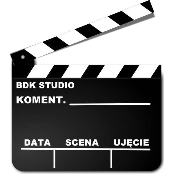 SVG Filming clapperboard vector image