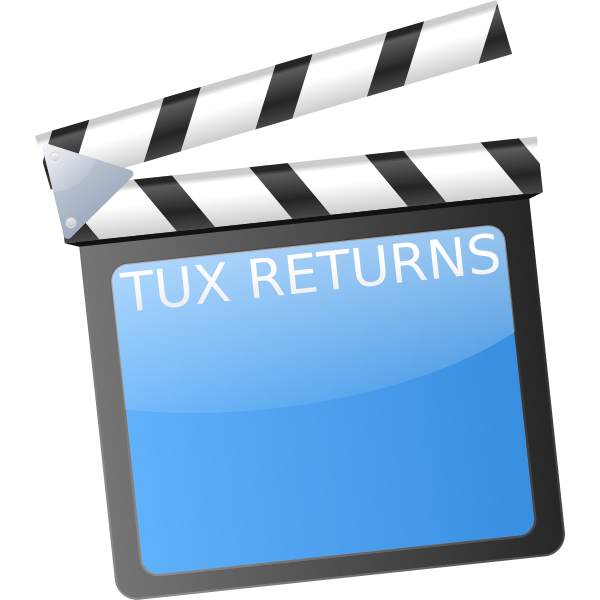 SVG Filming slate vector image