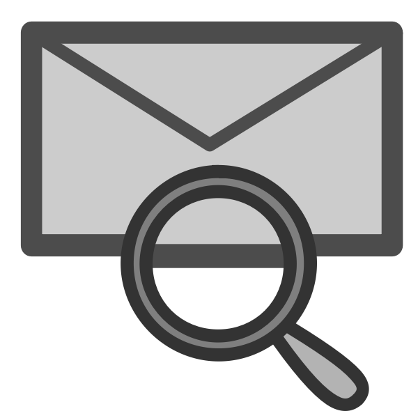 SVG Find mail icon