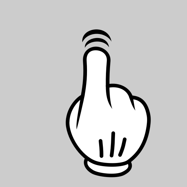 SVG Finger cursor