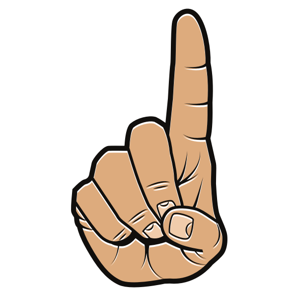 SVG Finger gesture clip art