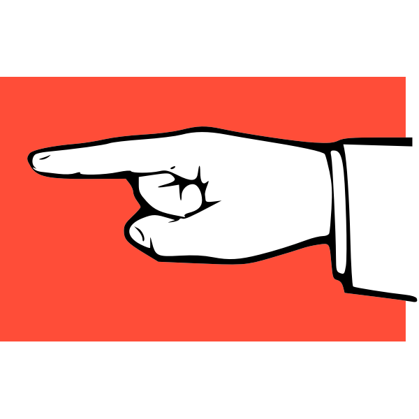 SVG finger pointer