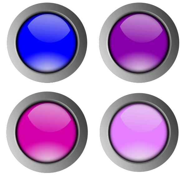 SVG Finger size colorful buttons vector image