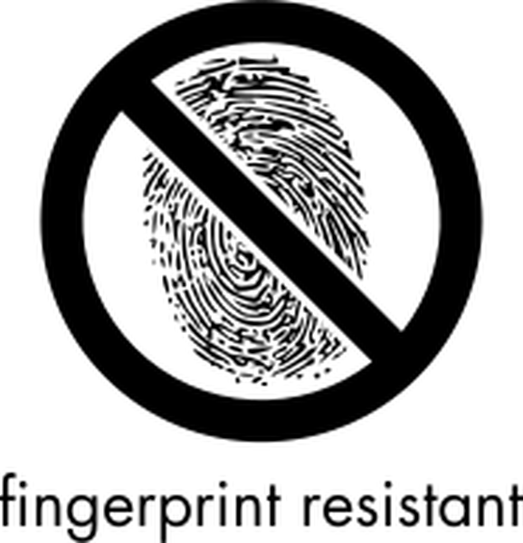 SVG Fingerprint resistant sign 1-color