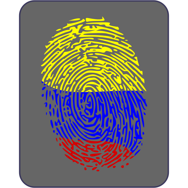 SVG Fingerprint vector image