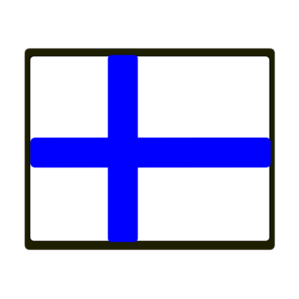 SVG Finnish vector flag