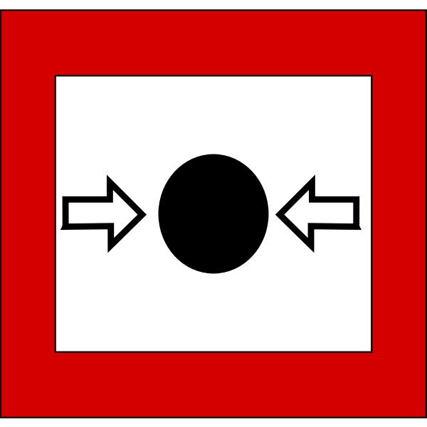 SVG Fire alarm button