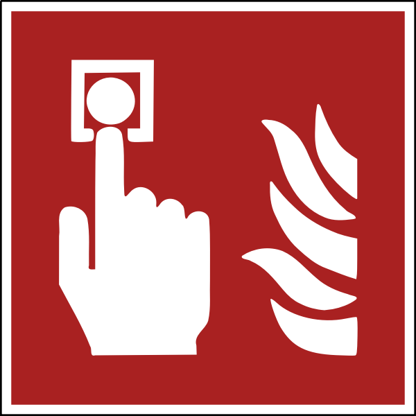 SVG Fire alarm silhouette