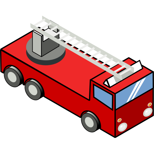 SVG Fire emergency truck vector image