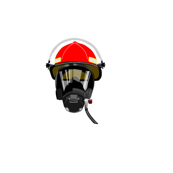 SVG Fire helmet vector drawing