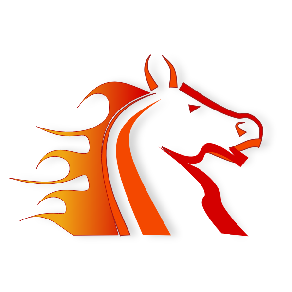 SVG Fire horse